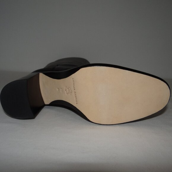 LOEFFLER RANDALL knee high HEIDI boots black leather US 7.5 New - Picture 5 of 6